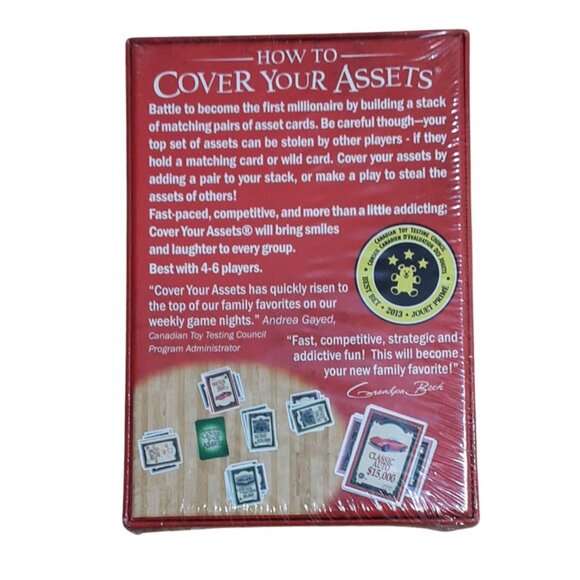 Grandpa Becks Cover Your Assets Card Game Family Fun For 4-6 Players Ages 7+ NEW - Picture 2 of 6